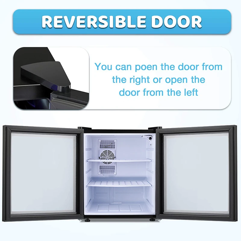 هانيسون فندق عالي الجودة بدون فروست ثلاجة تبريد صغيرة في باب زجاجي لغرفة المعيشة