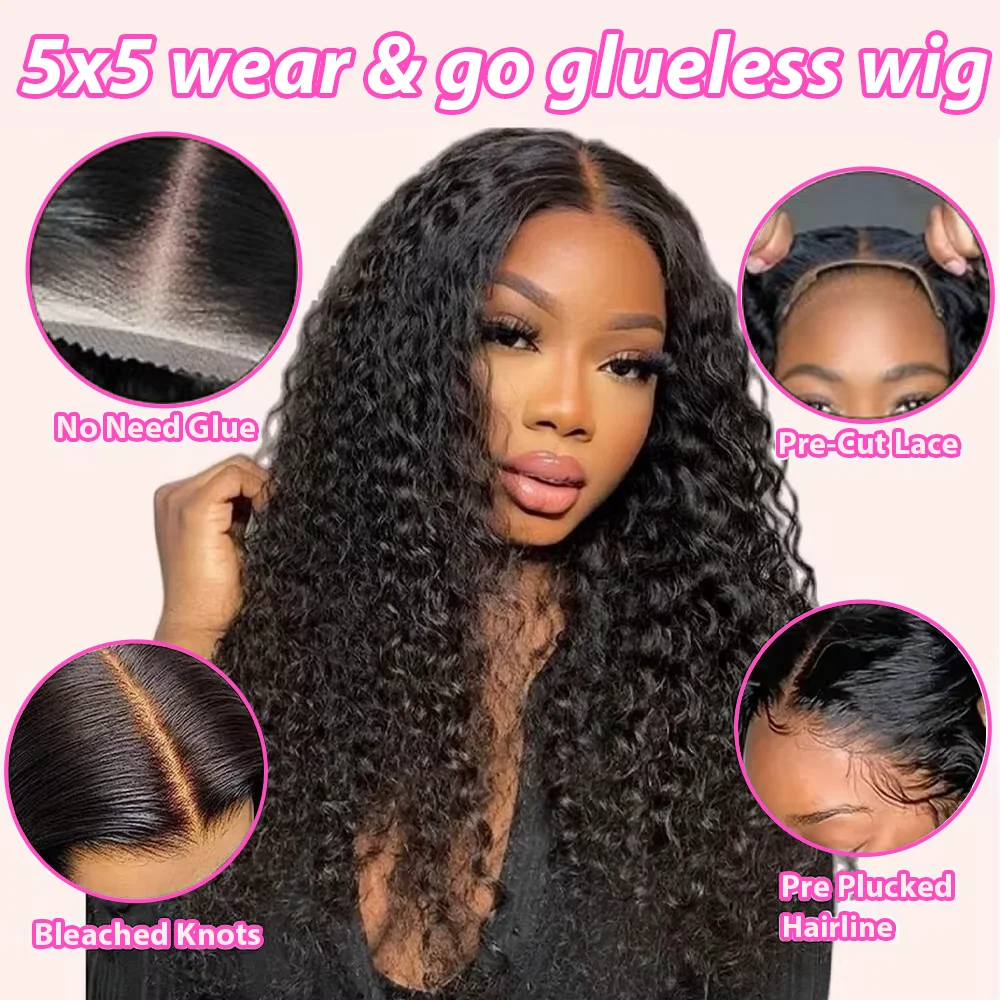 13x6 Body Wave Lace Front Wigs 100%  Human Hair Wig 40inch13x4 Pre Plucked Human Hair Wigs 250 Density  Body Wave  5x5 Ready to Go HD Lace Glueless Wigs for Women Natural Black Brazilian image 6