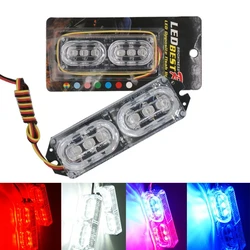 1Pcs Motorcycle LED Strobe Brake Light Anti-collision Red And Blue Flashing Taillight Stop Light Police Warning Lamp Turn Signal
