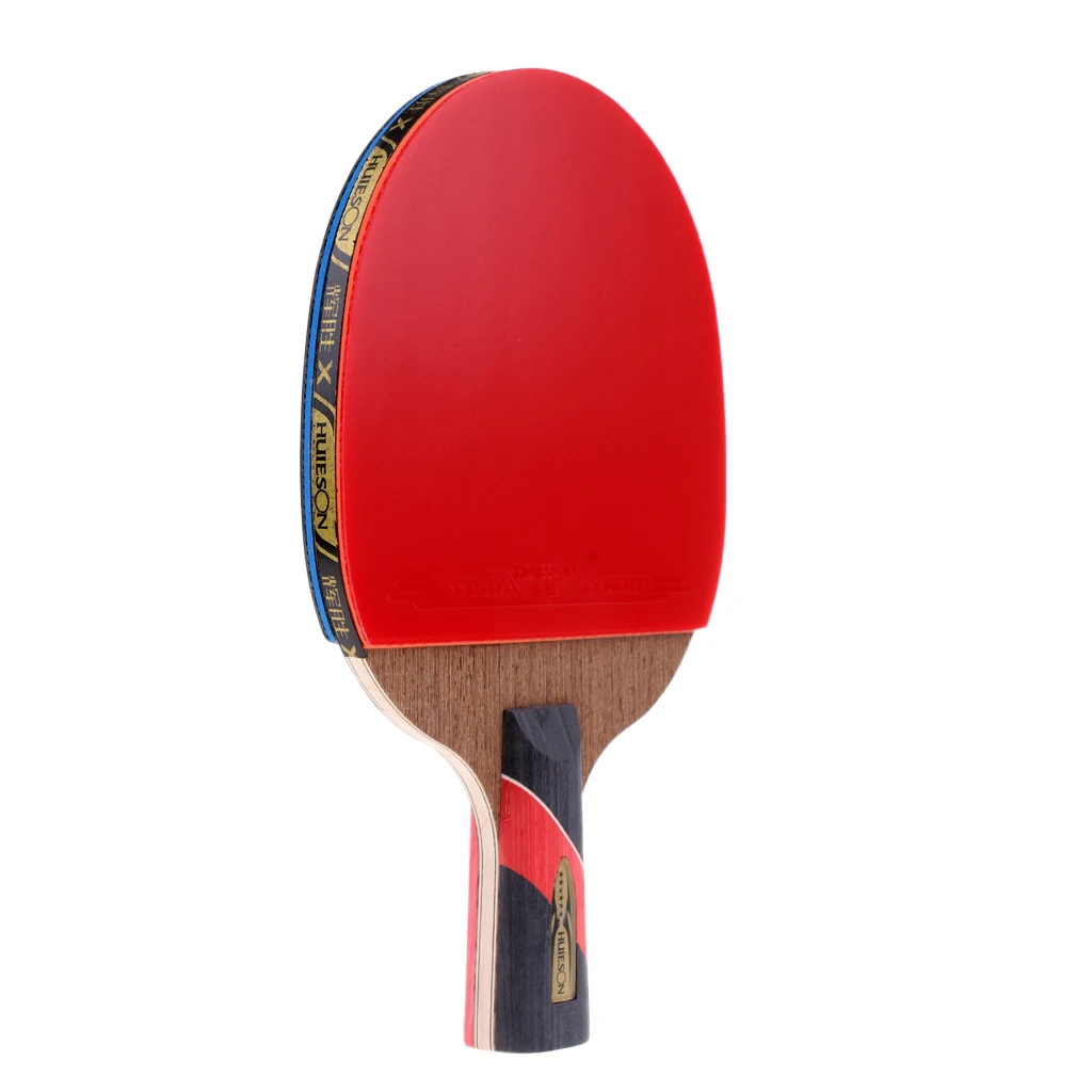 Table Tennis Racket Double Glue 5 Layers Long Handle Pong Bat