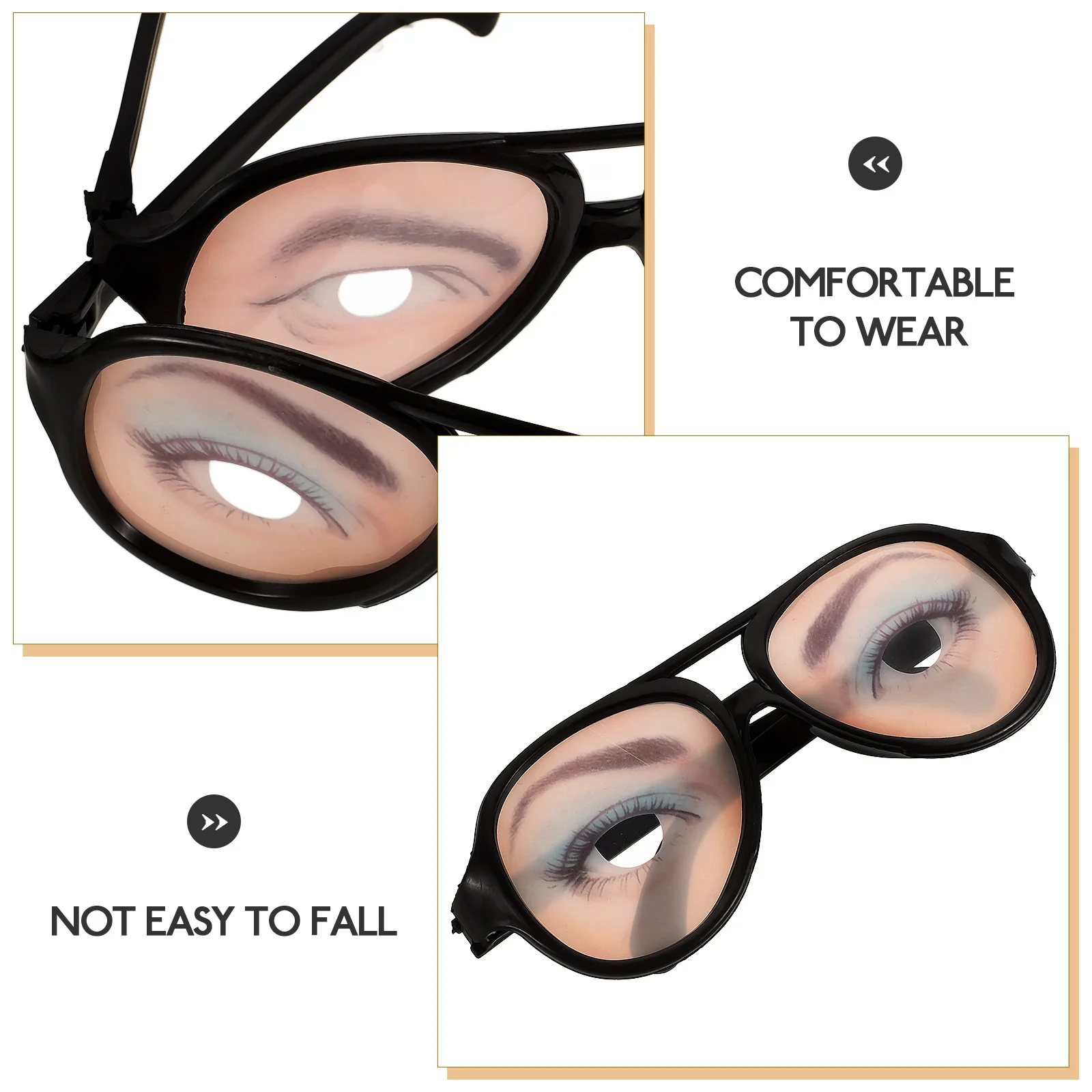 8 Pcs Girl Child Men Apparel Funny Old Lady Eye Glasses Eyeglasses Halloween Party Eyewear