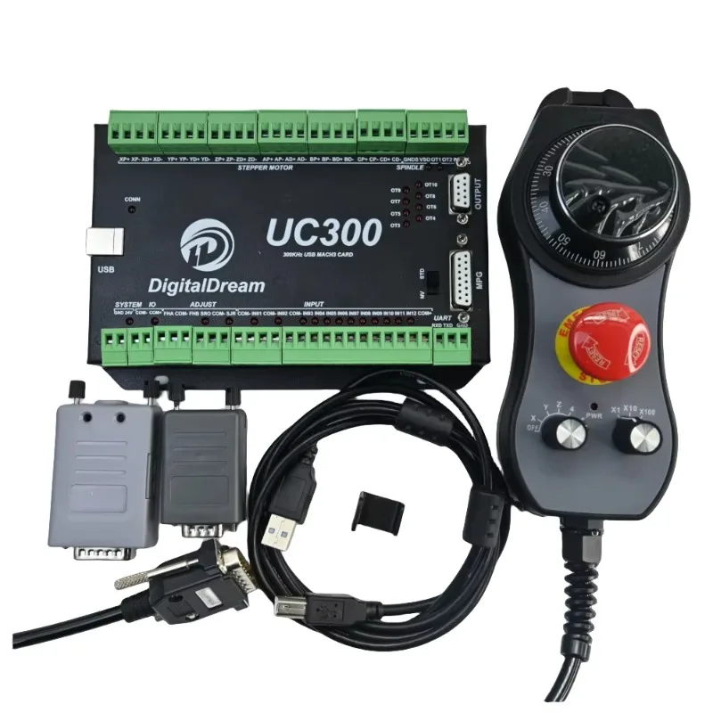 Cnc Mach3 USB Motion Controller for Milling Machine 300khz 4/6 Axis Motion Control Card+DDMPG Handwheel UC300