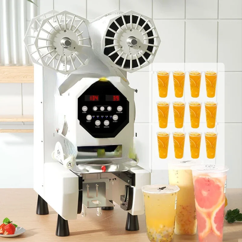 

Cup Sealer Cup Sealing Machine Full Automatic Bubble Tea Machine For 9/9.5/8.8/8.5/8.9 PP/PE/Paper Milk Tea Cup Boba Tea Machine