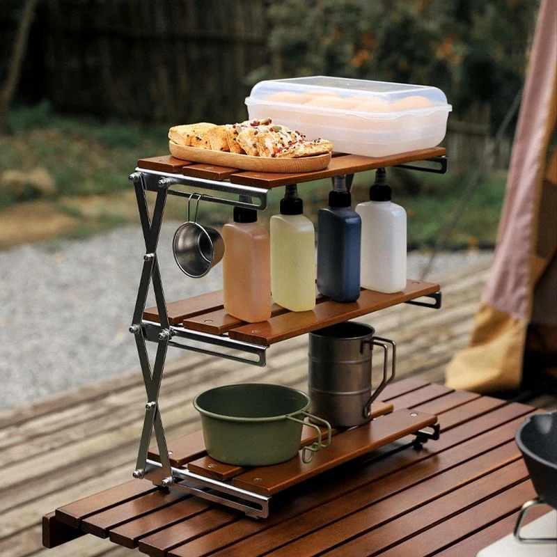 Sturdy Folding Storage Organizer Versatile Indoor Outdoor Organizer for Garden Parties Various Occasions