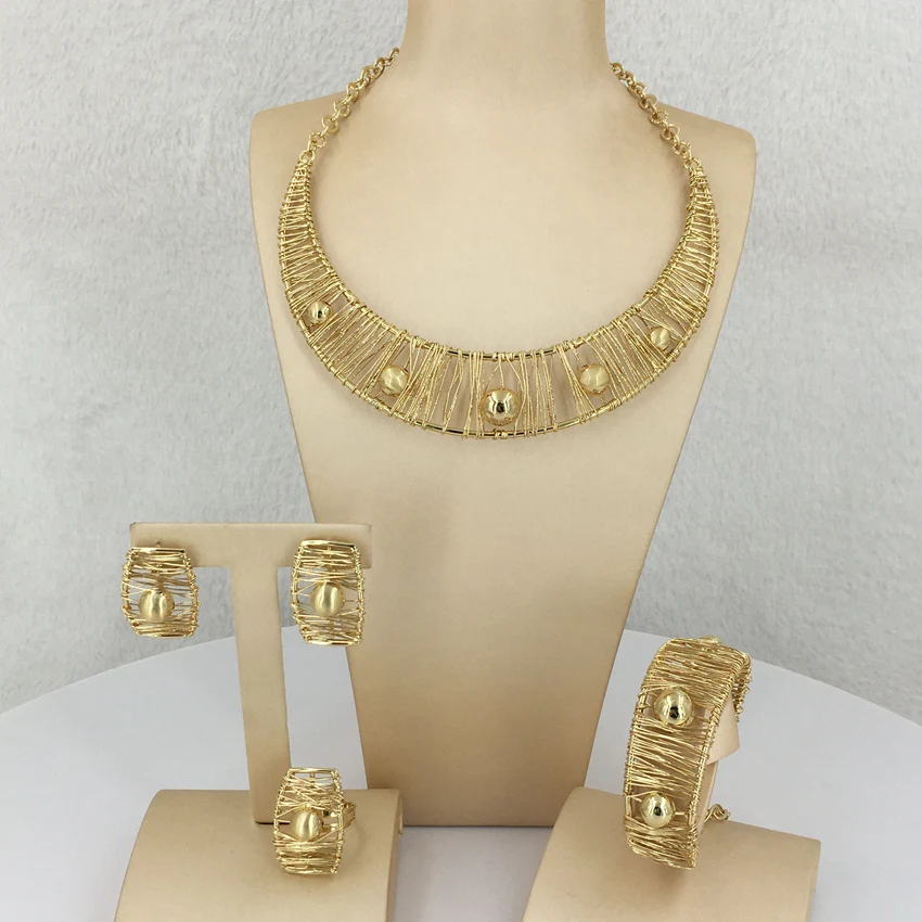 Yuminglai Brazilian Jewelry Sets Handmade Jewelry High Quality Jewelry for Women FHK12944