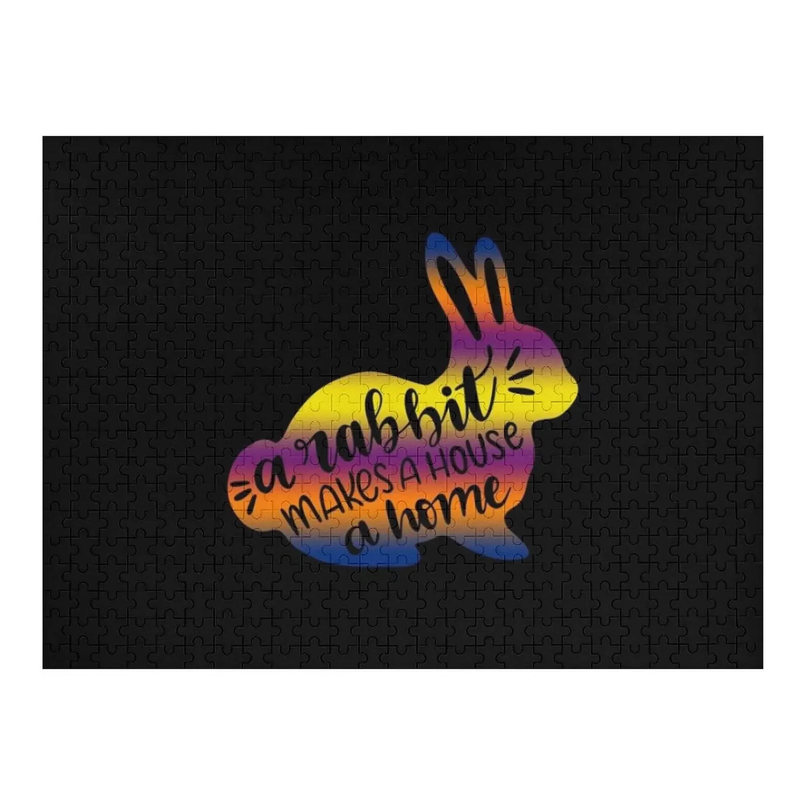 

A Rabbit Makes a House a Home Jigsaw Puzzle Wood Adults Personalized Gifts Customized Photo Christmas Gifts Puzzle