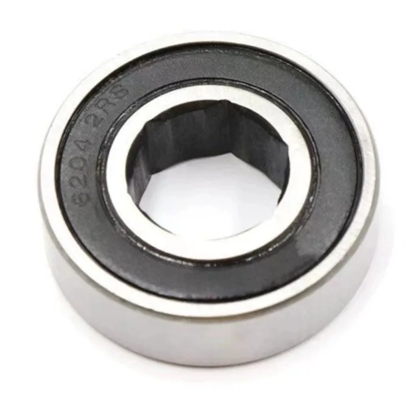 2PCS Hexagonal bearing 6202-2RS 12/14/16X35X11MM agricultural machinery bearing non-standard deep groove ball bearings
