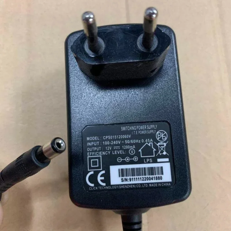 

CPS015120060V Original Power Supply for CLICK 12V1A Suitable Fiber Optic Cat Router Set-top Box Monitoring EU Power Adapter