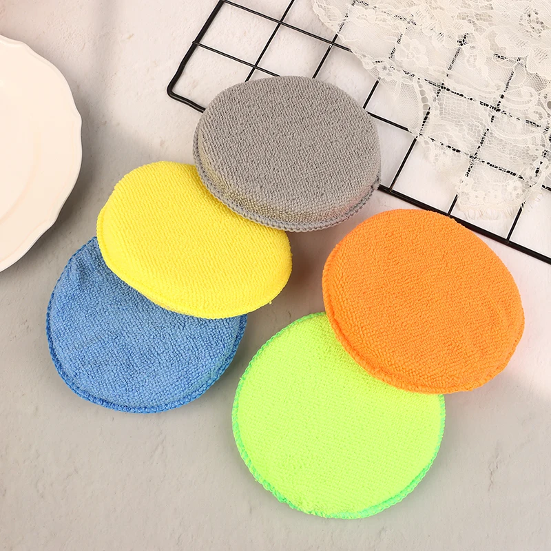 

5 шт. подушечки из микрофибры для чистки автомобиля, губки для вощения и полировки автомобиля, краска автомобиля и аксессуары для ухода за салоном