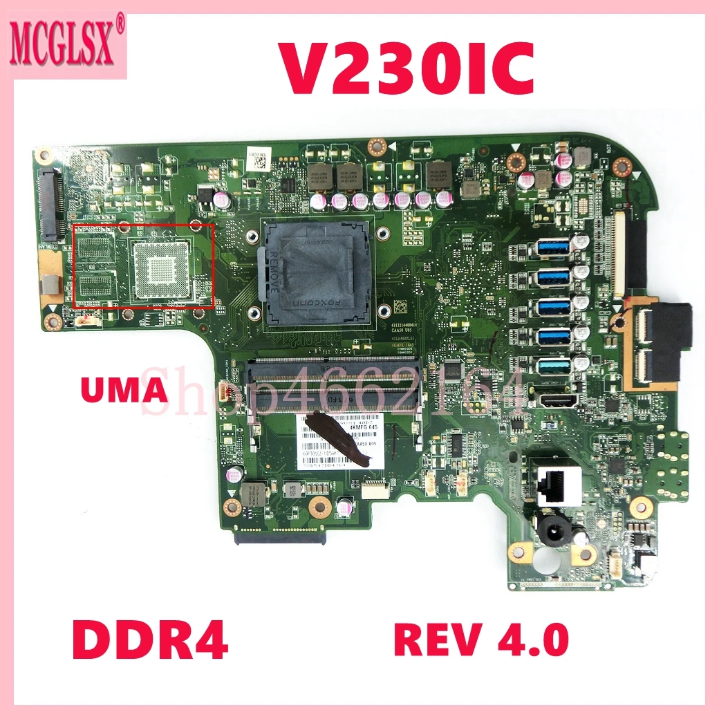 Placa Base V230Ic Con Uma O Dis Ddr4 Rev 4,0 Para Placa Base Asus V230 V230I V230Ic 100% Probado Ok — -17%, 10.97€ Coupon, from 49.99€ – 17% descuento – €49.99