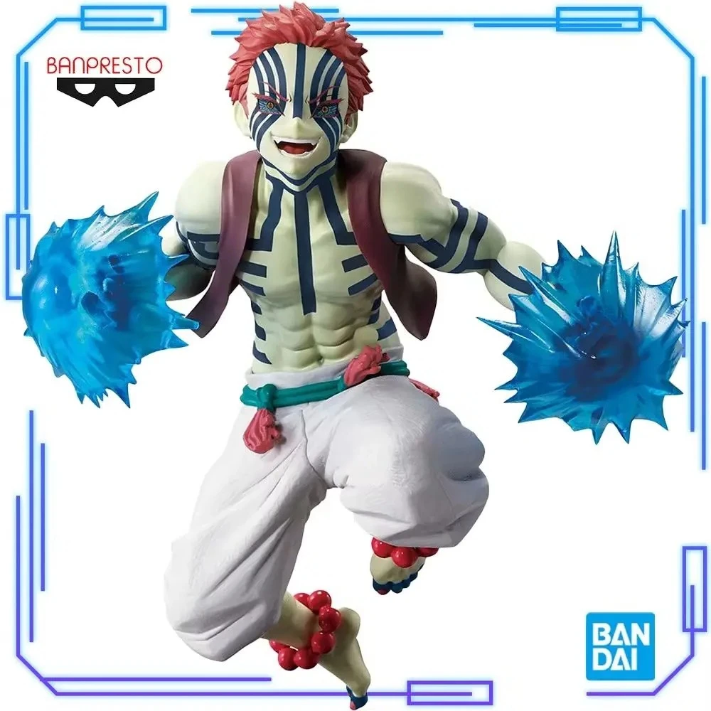 

В наличии Bandai Original Genuine Banpresto Аниме Demon Slayer: Kimetsu No Yaiba Akaza Vibration Stars Plus 16 см Модель игрушки Фигурка