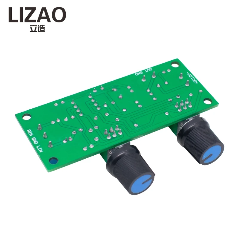LIZAO NE5532 HIFI Bass Low Pass Filter Pre-Amplifier Module DC 10-24V Audio Preamplifier Board