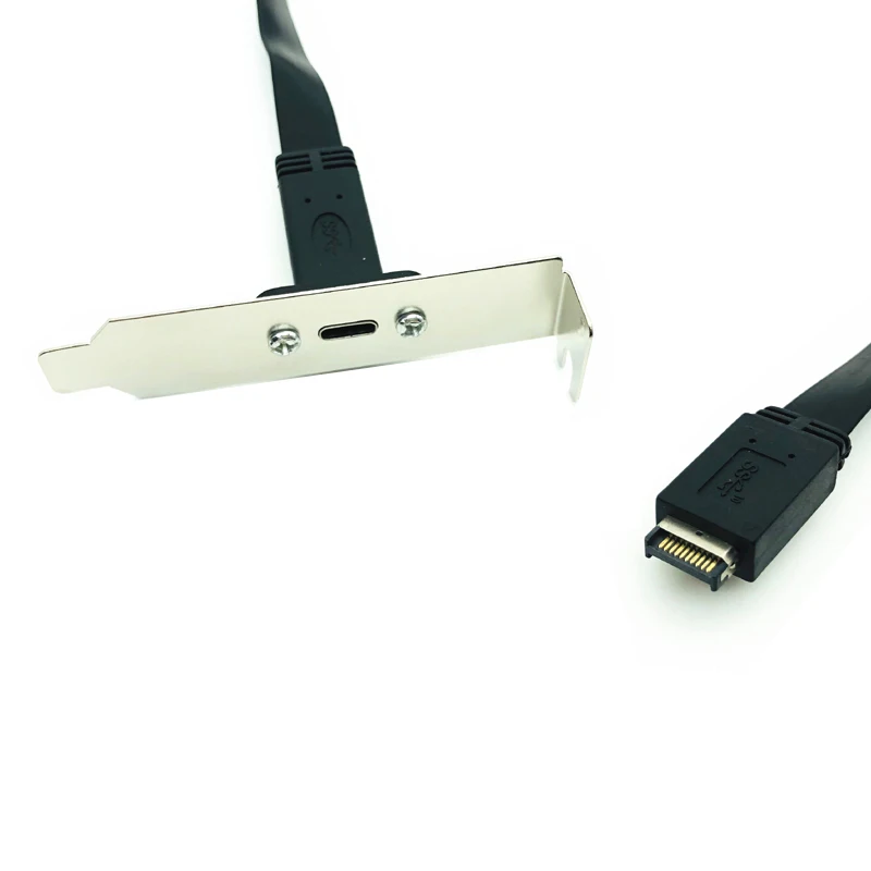 50 см USB 3.1 Разъем для передней панели Type-E к USB-C Тип C Разъем-удлинитель + Винт для крепления на панели Тип E Разъем