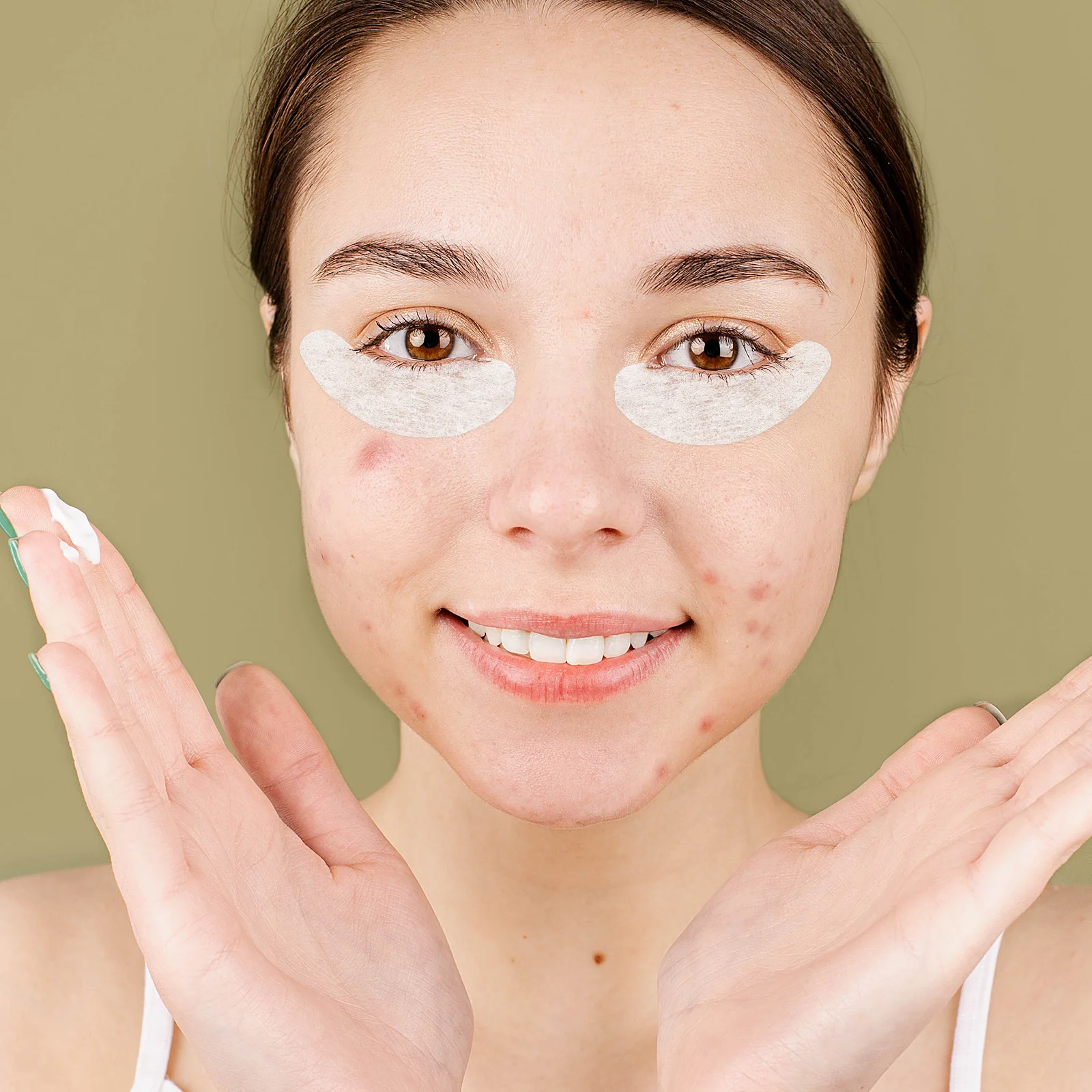 1500 pz Sotto Gli Occhi Tamponi di Cotone Per Il Salone di Tatuaggi Toppe E Stemmi Isolanti Per Ciglia Assorbenti All'acqua Controllo Dell'umidità Vestibilità Confortevole