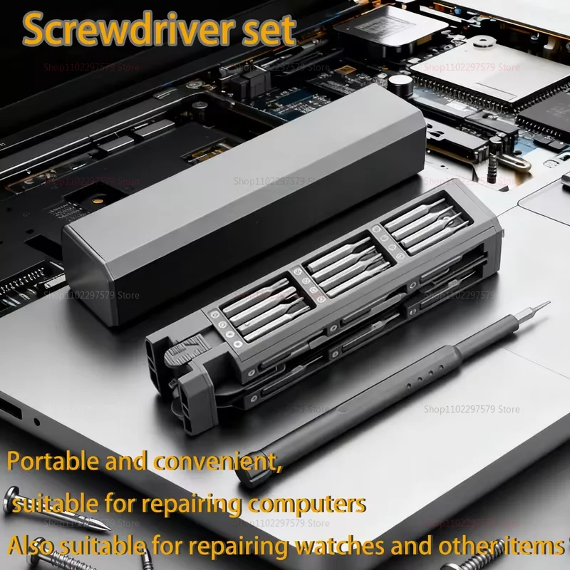 Juego de destornilladores magnéticos de precisión, mini juego de destornilladores de bolsillo, pequeño kit de reparación para teléfono móvil/PC/cámara