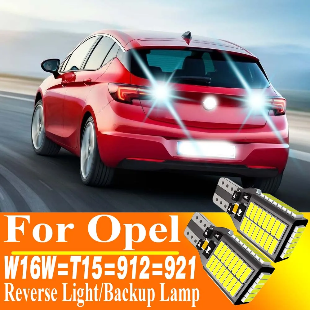 2 Stück W16W T15 921 LED Canbus Rückfahrlicht Glühbirne Rückfahrlampe für Opel Astra J K Frontera Combo Corsa F Movano C Agila B Zafira B