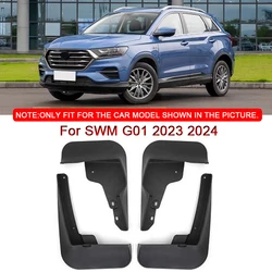 4pcs/set For SWM G01 2023 2024 Car Styling ABS Car Mud Flaps Splash Guard Mudguards MudFlaps Front Rear Fender Auto Accessories