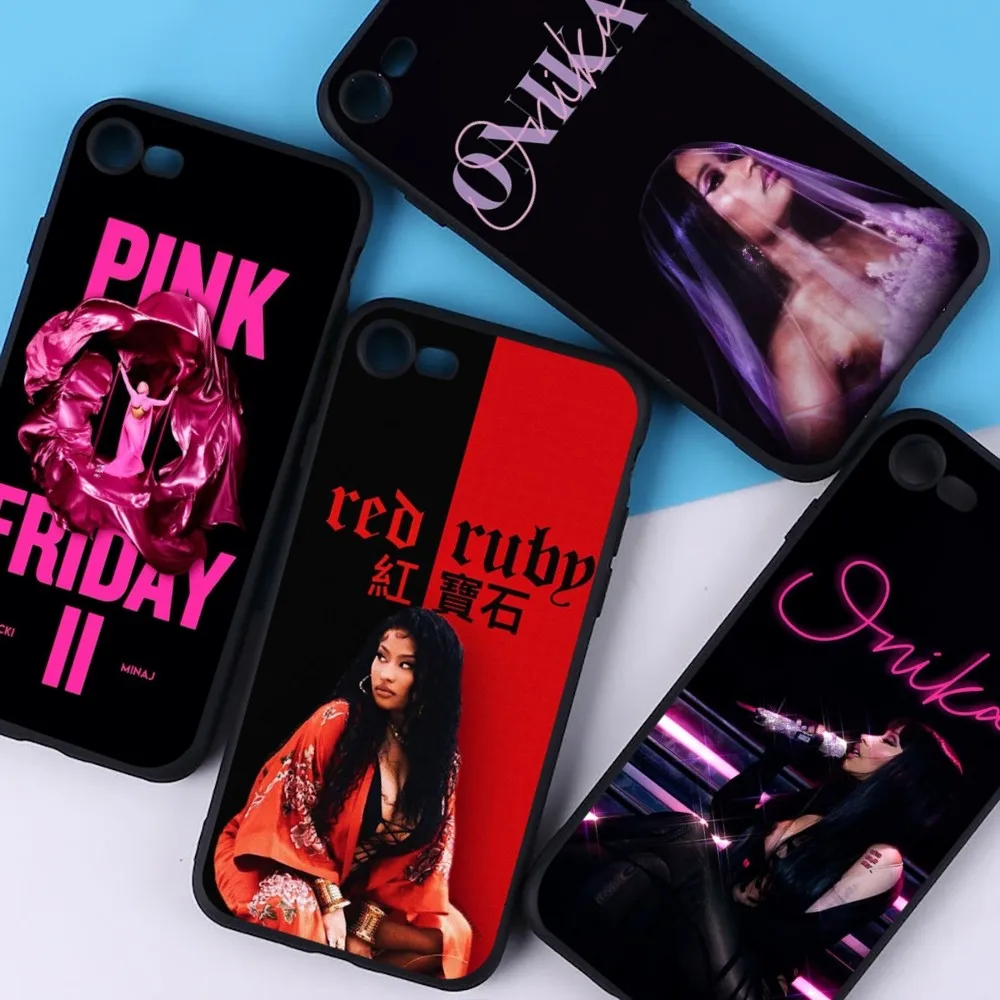 N-Nicki M-Minaj Rapper Pink Friday 2 Phone Case For IPhone 16 15 8 7 6 6S Plus X SE XR XS 14 11 12 13 Mini Pro Max Mobile Case