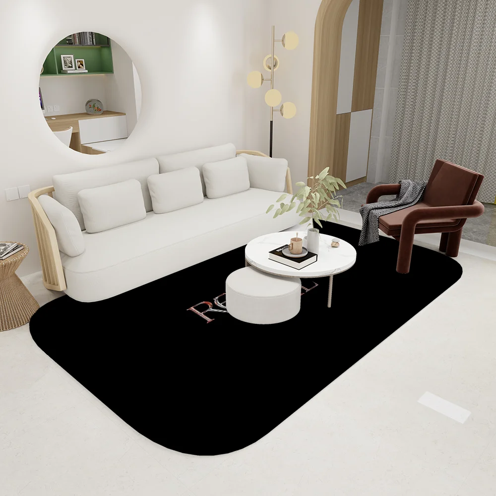 سجادة أرضية الشر المقيمة المضادة للانزلاق تمتص الماء بشريط طويل وسادة غرفة النوم حصيرة ألفومبرا
