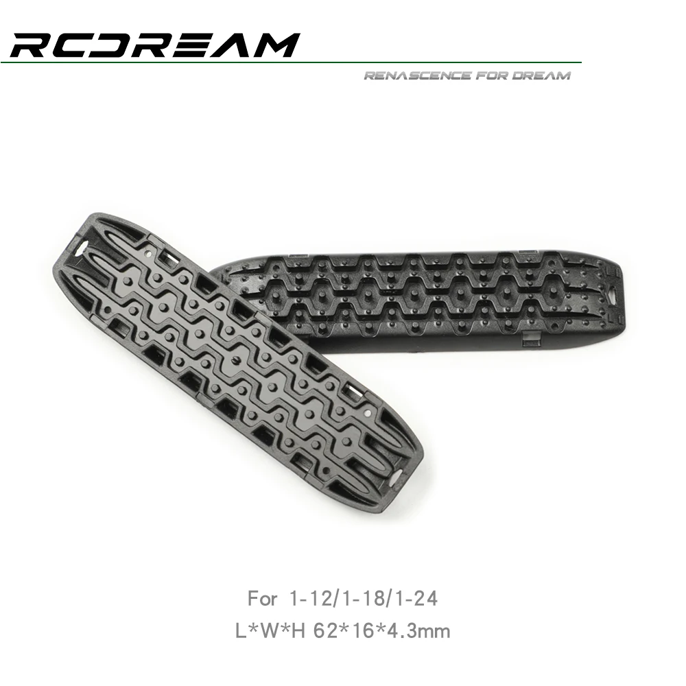 RCDream 1/18 1/24 1/12 Sand Ladder Recovery Board recuperare rampe Sand Board piastre antiscivolo per TRX4M SCX24 parti opzionali di aggiornamento