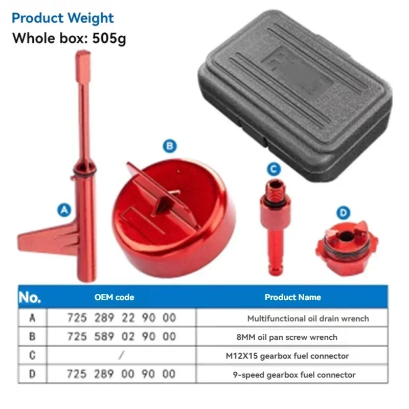 

New For benz 9 Speed Oil Level Check Gear Tool 9 Speed 725.0 Transmission Refueling Special Tool