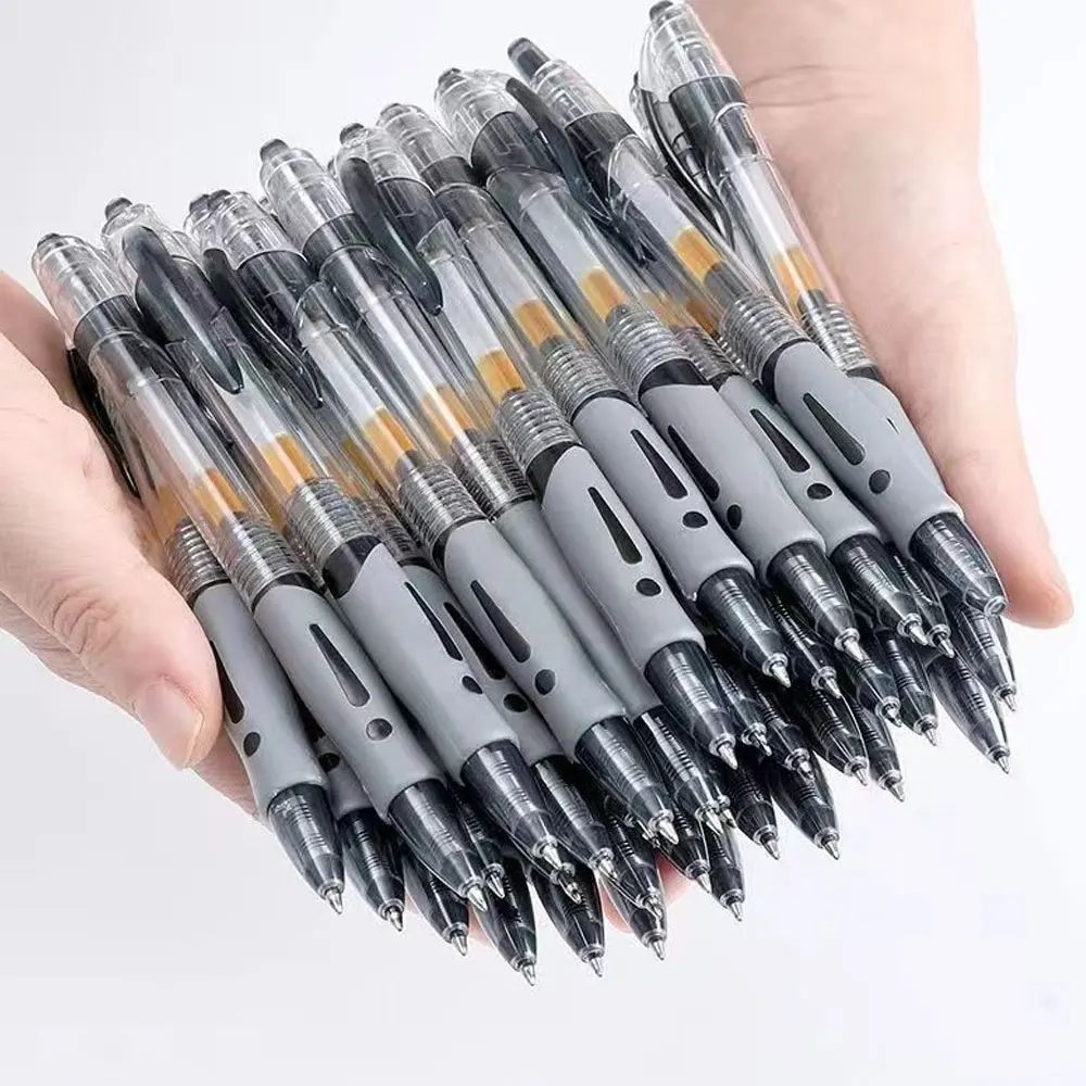 

30 шт. выдвижных шариковых ручек с гелевыми чернилами, наконечник 0,5 мм, большая емкость, специально разработано для экзаменов, подходит для школы