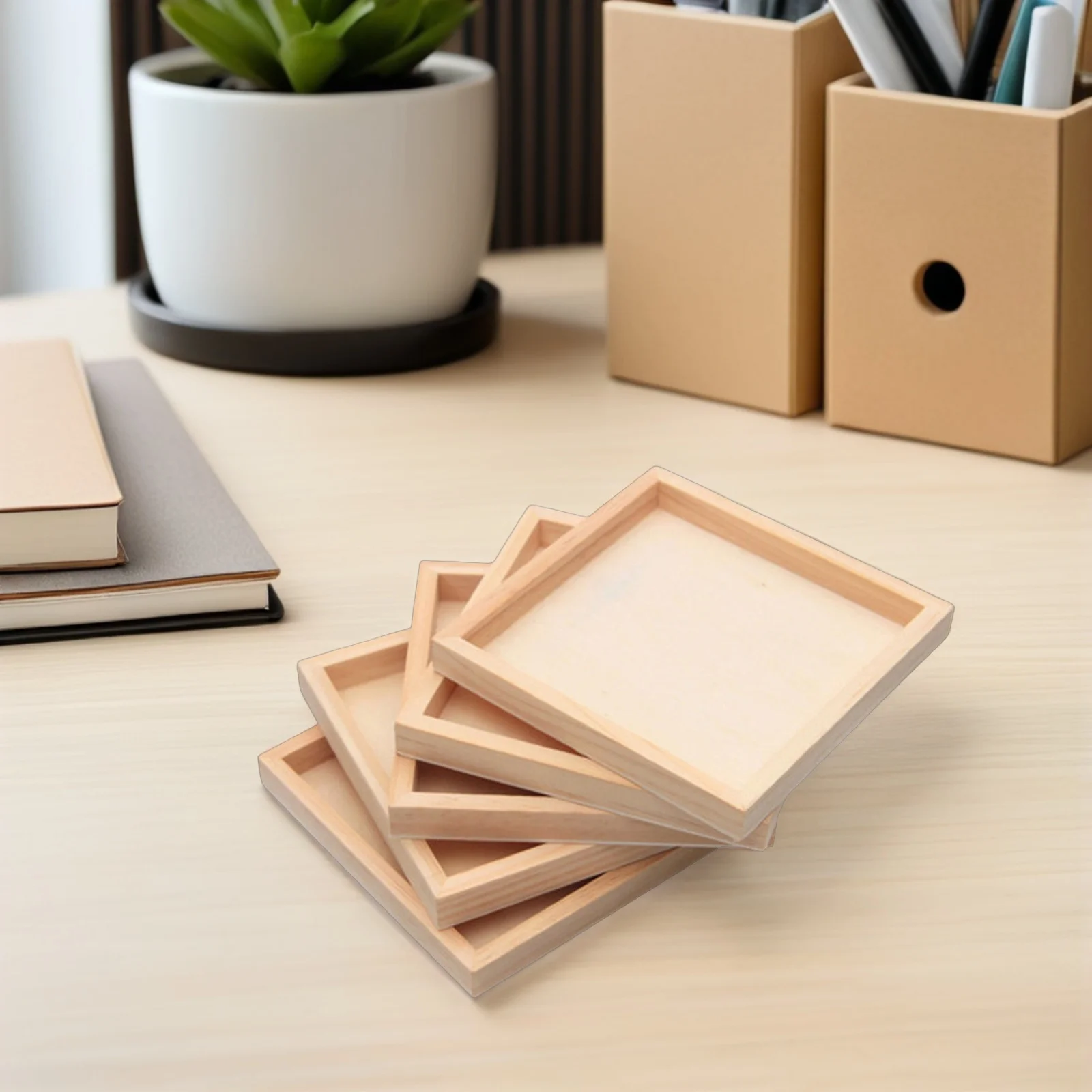 8 szt. Drewnianych puzzli 3D z tacką, organizer, gładka powierzchnia, puzzle blokowe, tablica do sortowania, rodzinne materiały do rękodzieła Montessori, przechowywanie