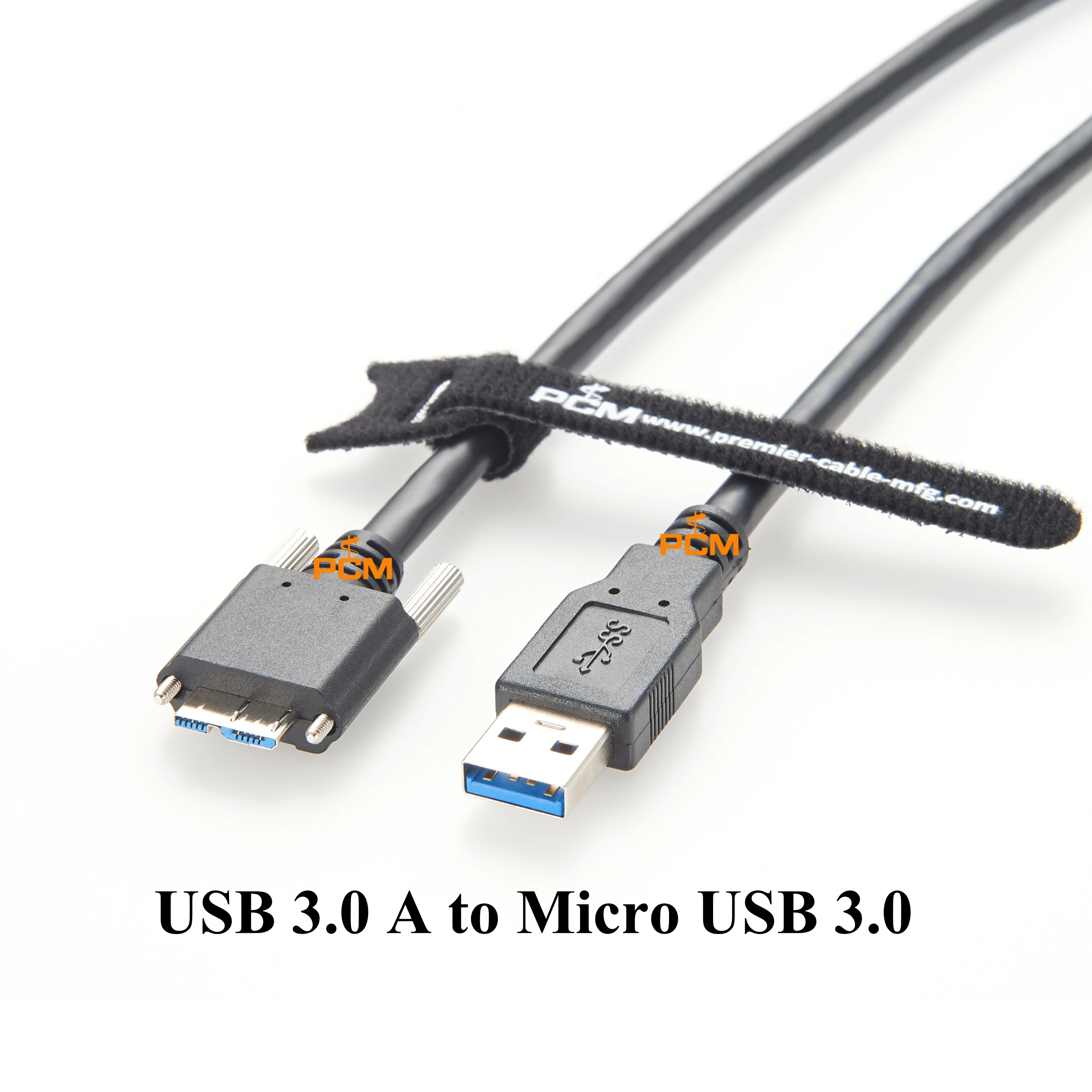 USB 3.0 A to Micro B Dual Screw Locking USB3 Vision Data Cable for Machine Vision Sensors Transducers IDS Imaging FLIR Imperx
