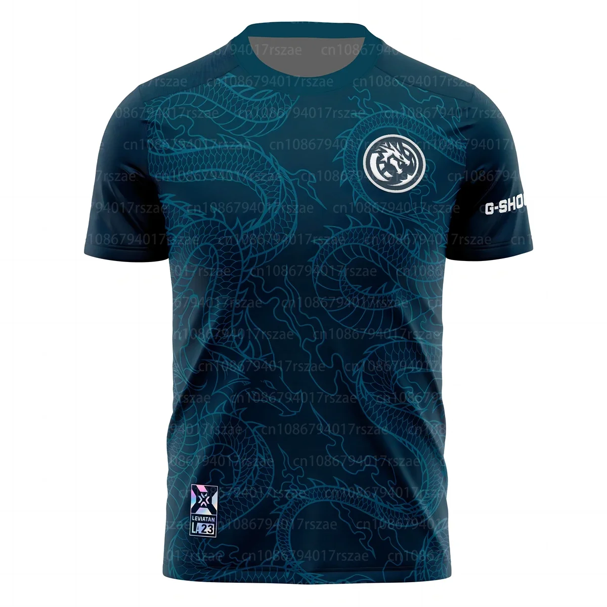 

Leviatan Jersey 2024 Team New Design Men Esport Uniform Clothing Gaming Fans 3D Print Short Sleeve T-shirt Dragon Pattern Tees