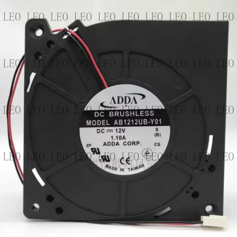 MY For ADDA AB1212UB-Y01 12V 1.10A 12CM 12032  two-wire blast cooling fan