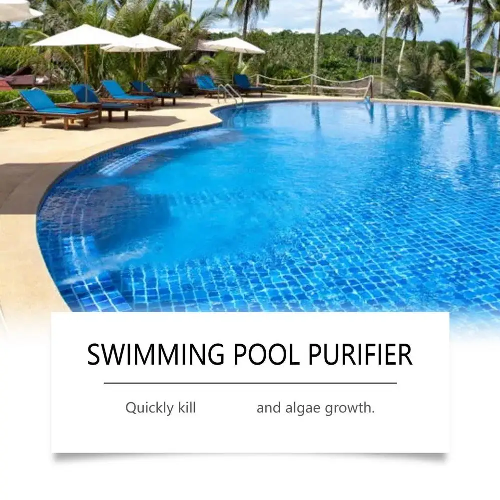 1/2pcs 100ml Swimming Pool Purifier Efficiently Purify Water Lasting Keep Swimming Pool Clear No Odor Instant Clean Dirt Liquid
