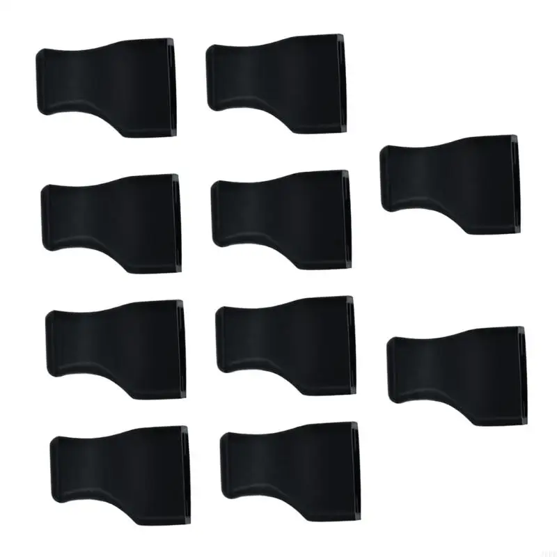 J6PE Black Replacement Pump Bottle Covers Syrup Cap Set of 10 for Home Service