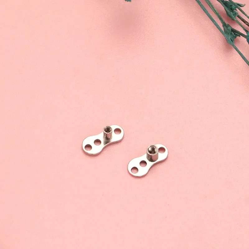 10pcs/1pcs ASTM F136 Titanium Dermal Anchor Piercing 16G 14G Microdermal Skin Diver Dermal Piercing Body Jewelry Wholesale Lots