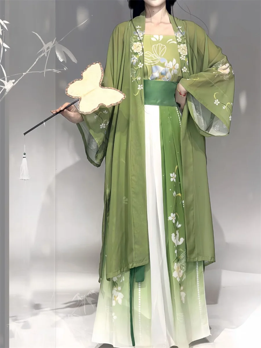 Vestido Hanfu de estilo antiguo chino para mujer, vestido elegante bordado, vestido de fiesta de baile de princesa tradicional, disfraz Oriental de hada