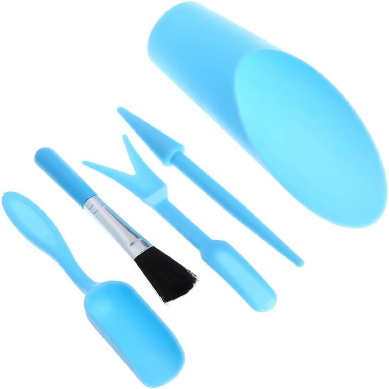 

5Pcs Gardening Tools Set Miniature Shovel Brush .Succulent Planting Helper Gardening Tool Set 3