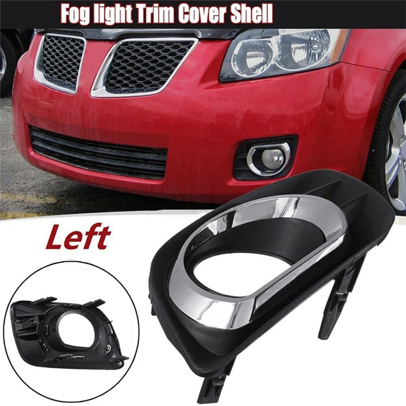 Left&Right Bumper Fog Light Cover Trim Accessory For Pontiac Vibe 2009-2011 Front Bar Lower Mesh Fog Lamp Bezel Hole Cover