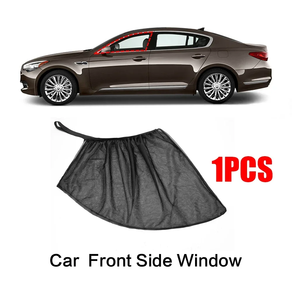 Car Window Screen Door Covers Front/Rear Side Window UV Sunshine Cover Shade Mesh Car Mosquito Net For Baby Child Camping