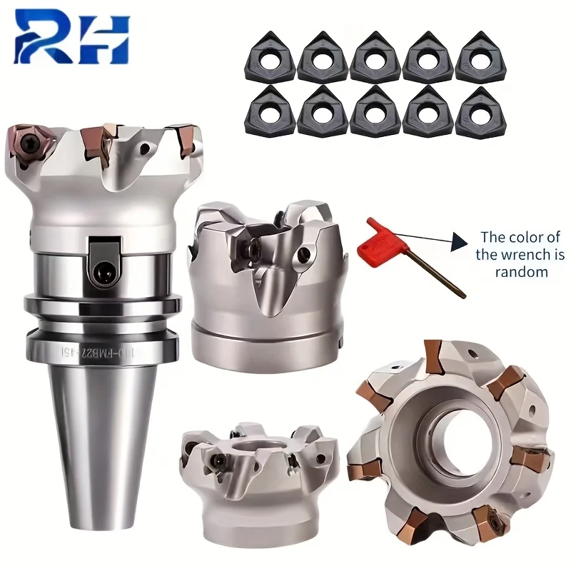 MFWN Rapid Feed Milling Cutter Head MFWN90 Degree Face Cutter Head WNMU080608 Double Sided Hexagonal Heavy Cutting Inserts