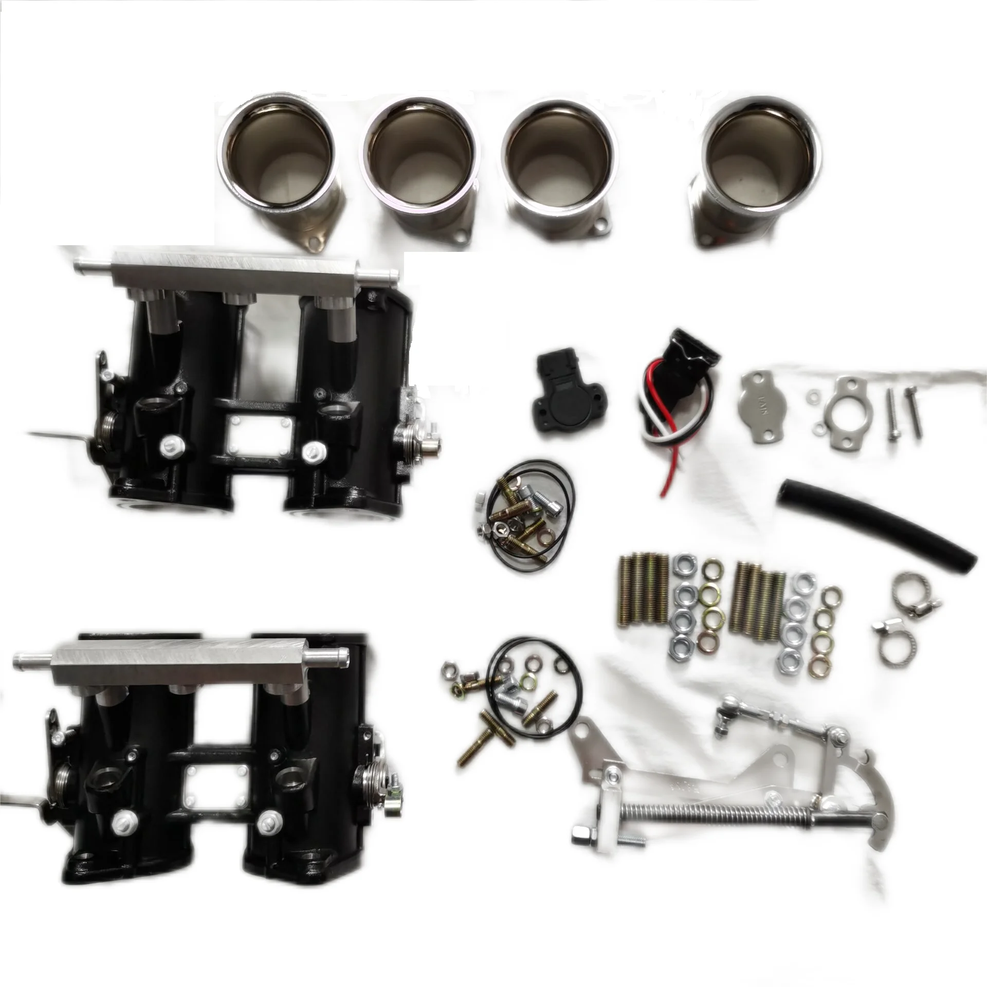 

55MM DCOE Throttle Bodies and TPS and air Horn and Linkage and Base Gasket