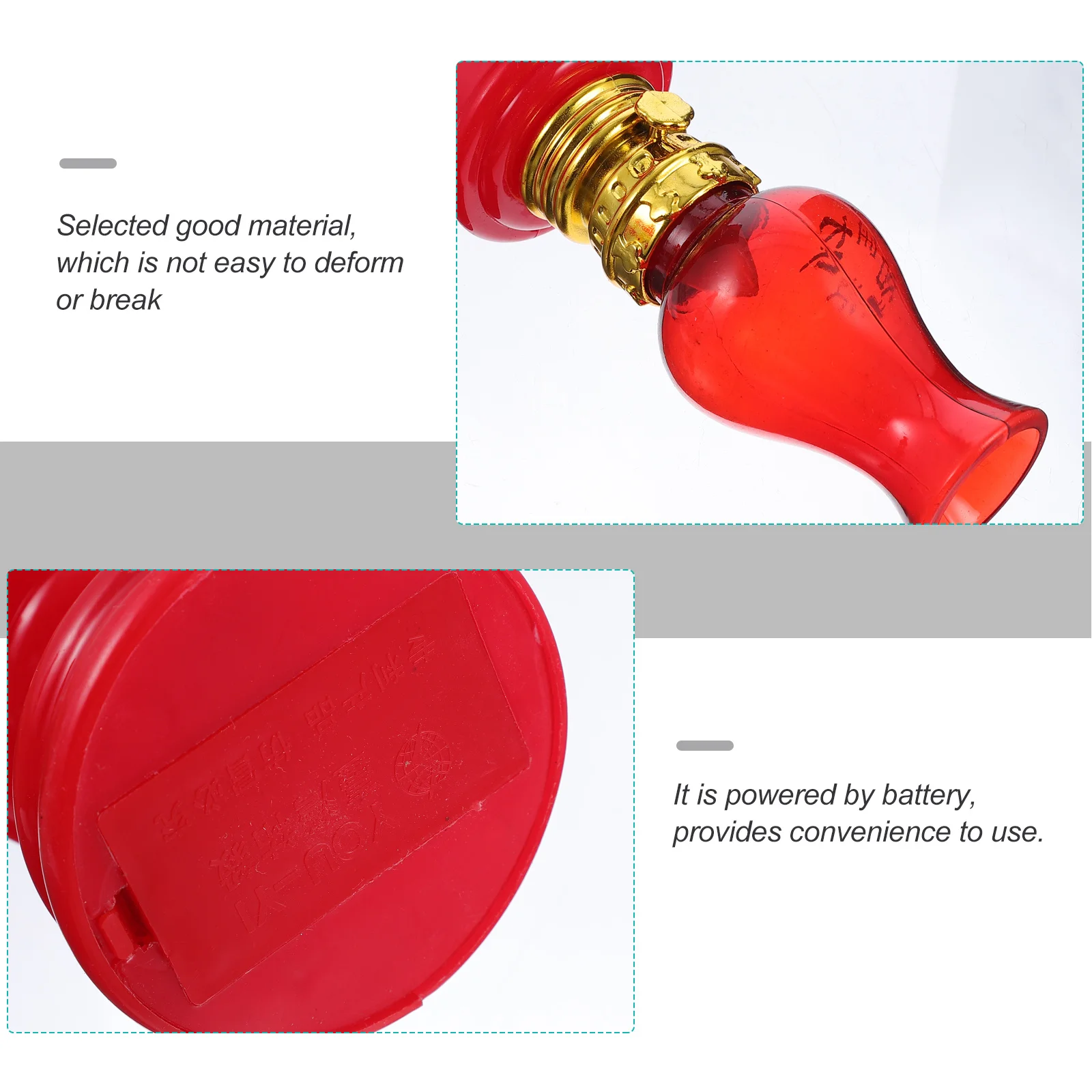 

2Pcs Electronic Lamps Small Durable Lights Romantic Desktop Scene Decoration Indoor Light Desktop Lamp