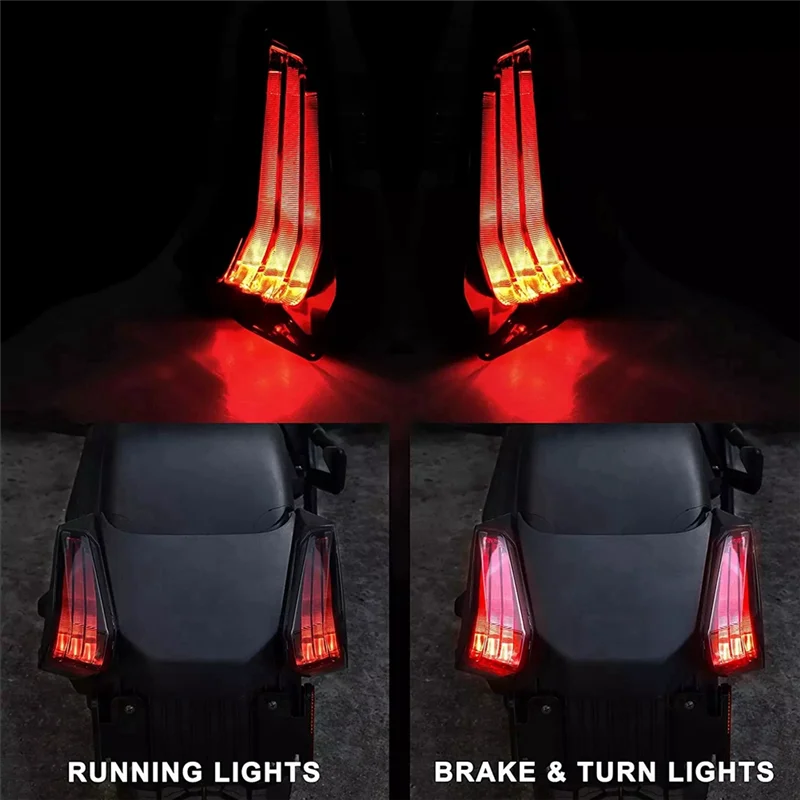 

Classy-LED Taillights For Can Am Ryker 600 900, LED Smoked Black Tail Light Brake Light 710005285 710005284