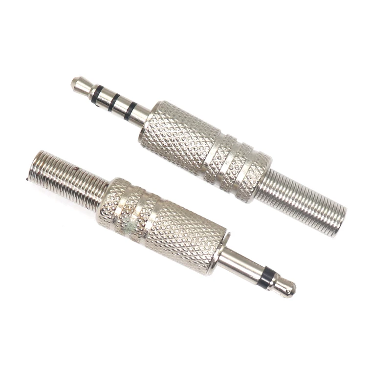 【10-5PCS】Repair 3.5mm Male Headphone Plug Mono Stereo Audio Solder Cable Connector 2Pole 3Pole 4Pole Earphone Jack Adapter