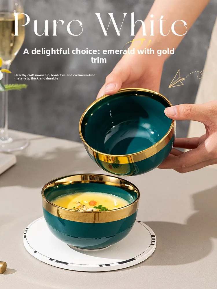 

Ele Small Size Cerc Bowl Nordic Sle Premium Quali Home Use Rice Bowl Soup Bowl Dining Set Diware