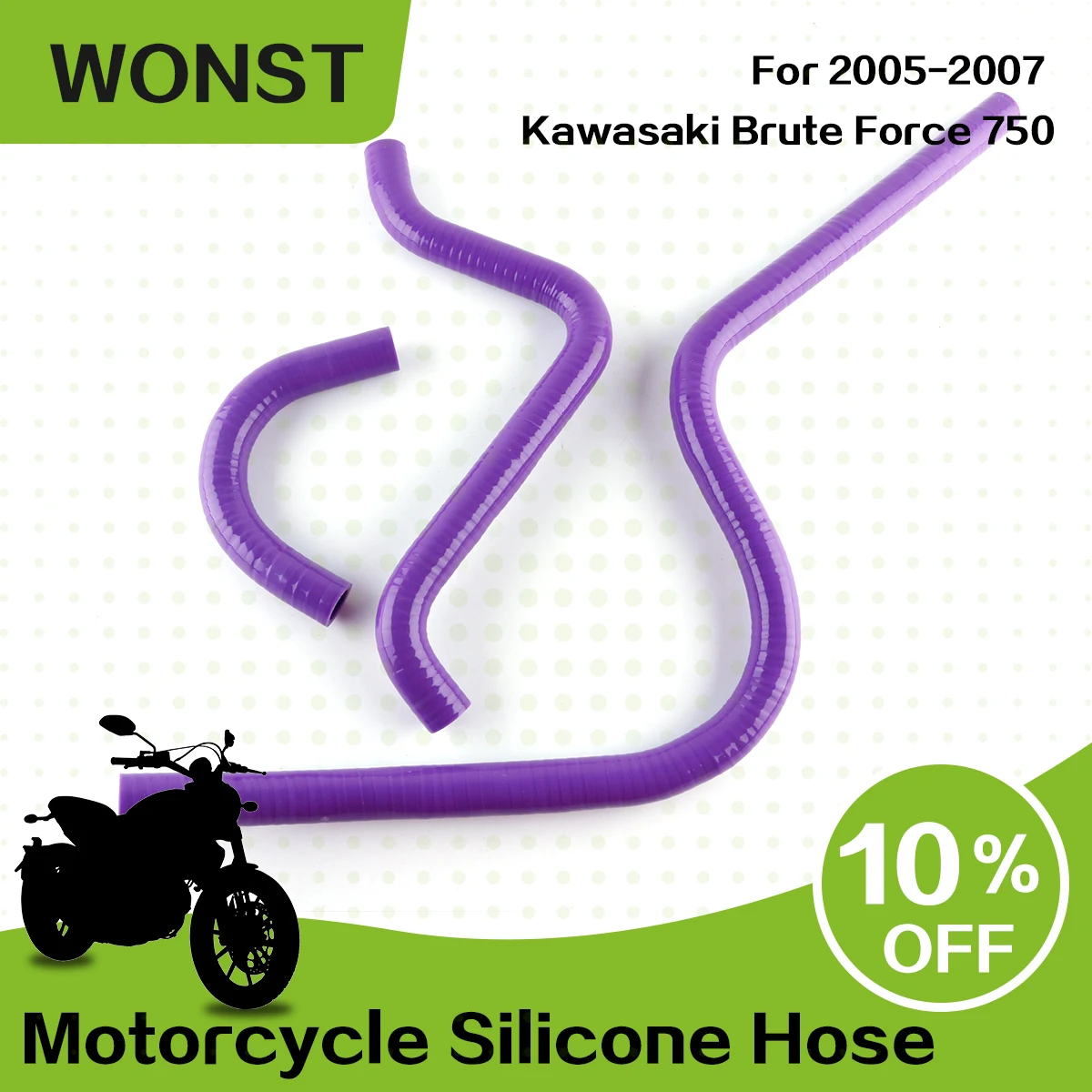 

For 2005 2006 2007 Kawasaki Brute Force 750 KVF750 Motorcycle Silicone Tube Radiator Coolant Pipe Hoses Kit