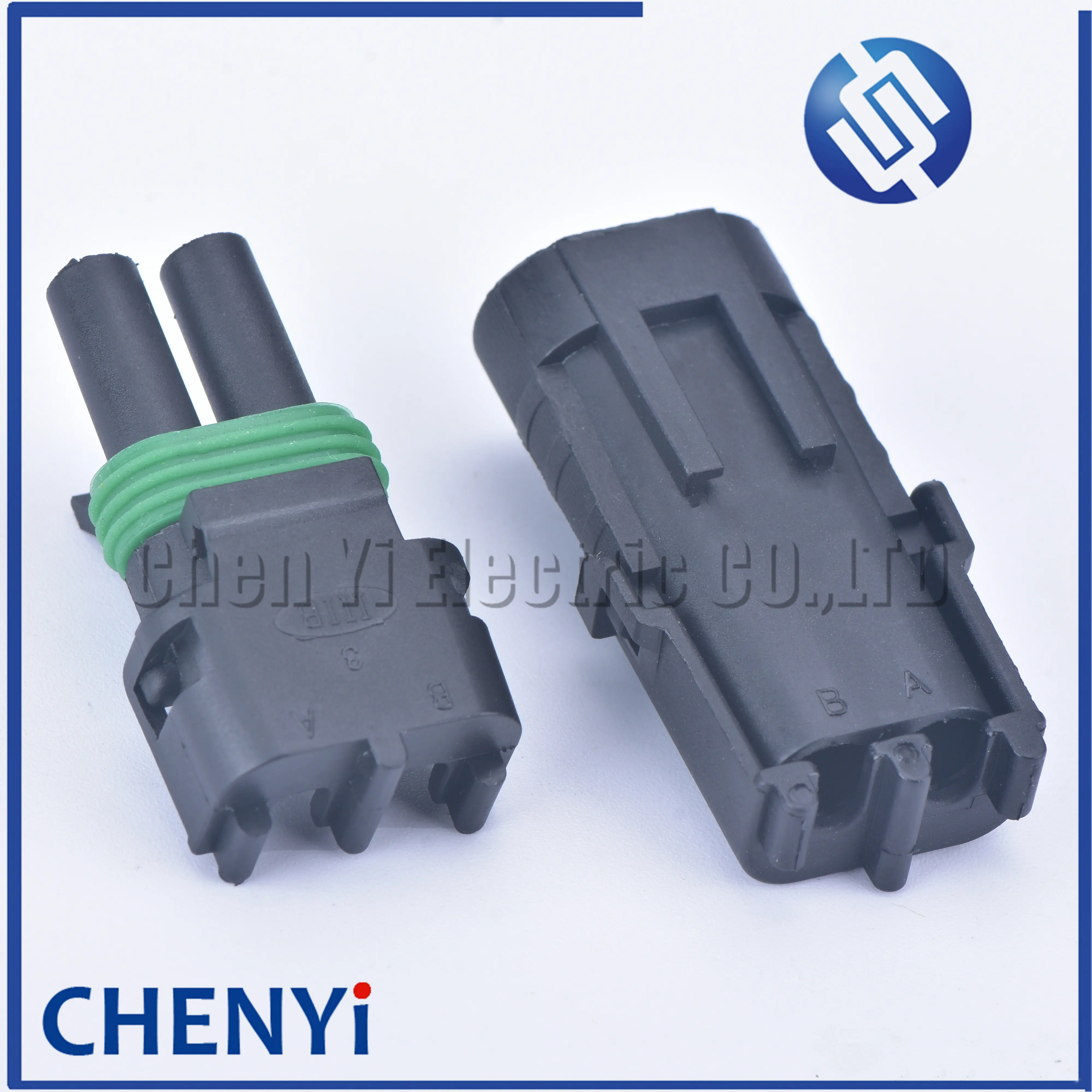 2 set 2 pin 2.5 mm Series Female and Male Injector Socket Waterproof Automobile Cable Connector Plug 12015792 12010973