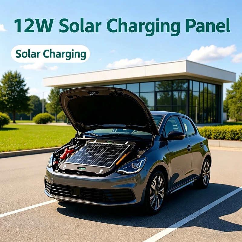 

Solar Panel for Car Battery Monocrystalline Silicon Solar Panel Car Charger with Smart Charging Controller for RV Travel Camping