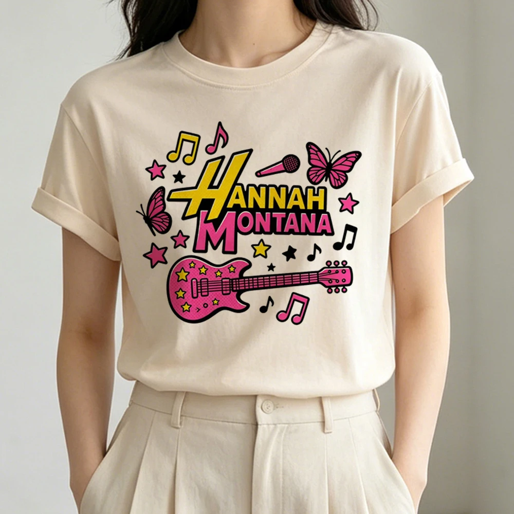 Hannah Montana t-shirt women graphic japanese aesthetic t shirt party dollette vintage cutecore cheap