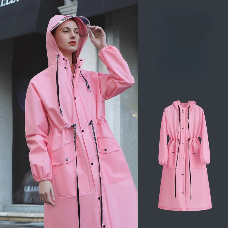 Adult Raincoat Women\'s Men\'s and Women\'s Single Long Full Body New Cycling Riot Poncho Rain Coat Women Waterproof Poncho