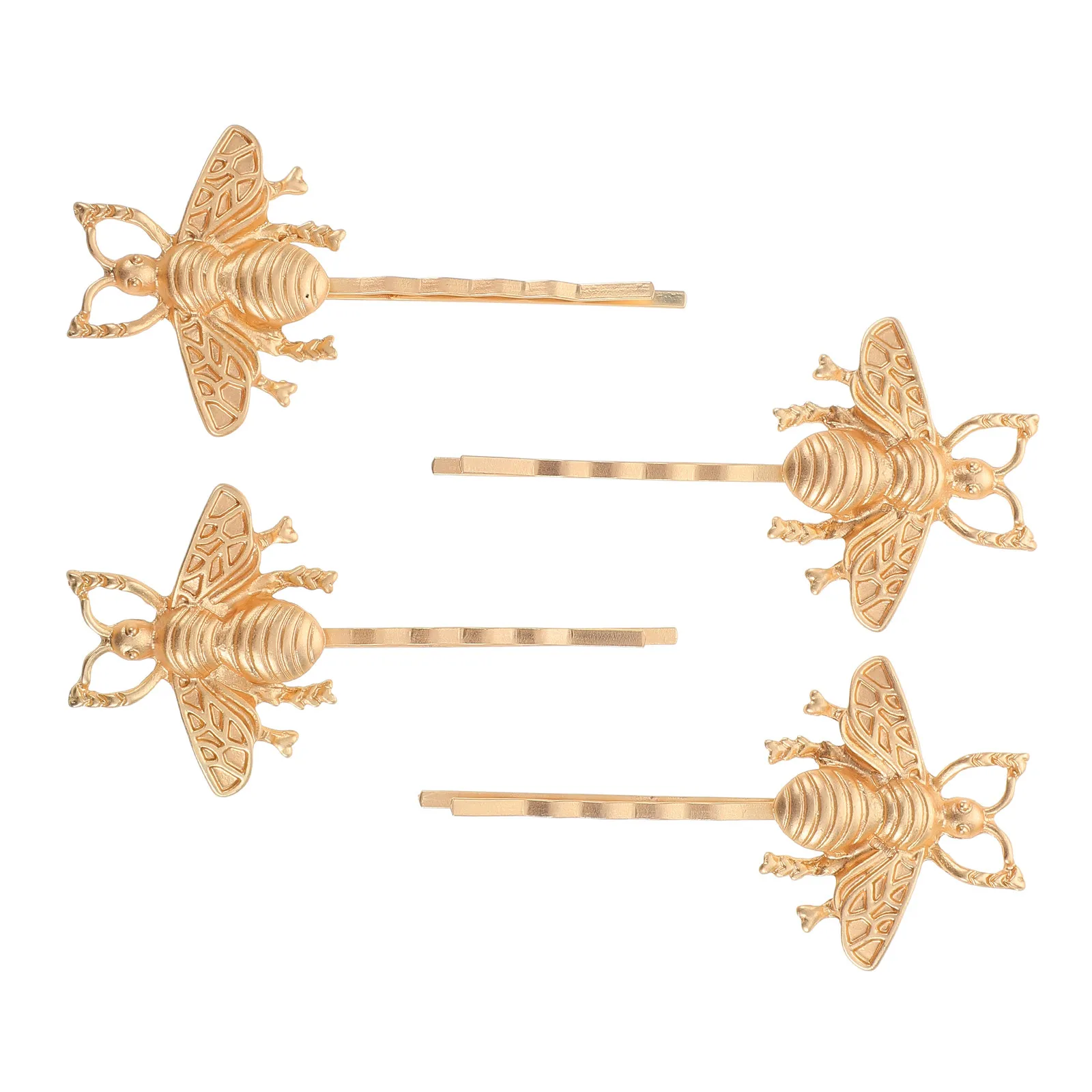 

4Pcs Bee Hair Clip Cute Small Hairpins Zinc Alloy Realistic Animal Hair Clips Unique Barrettes for Women Gifts