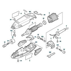 Remplacement de pièces d'outils électriques pour Bosch, Dremel, machine à graver, 4000 rotors, stator, brosse en carbone, interrupteur, régulation de vitesse